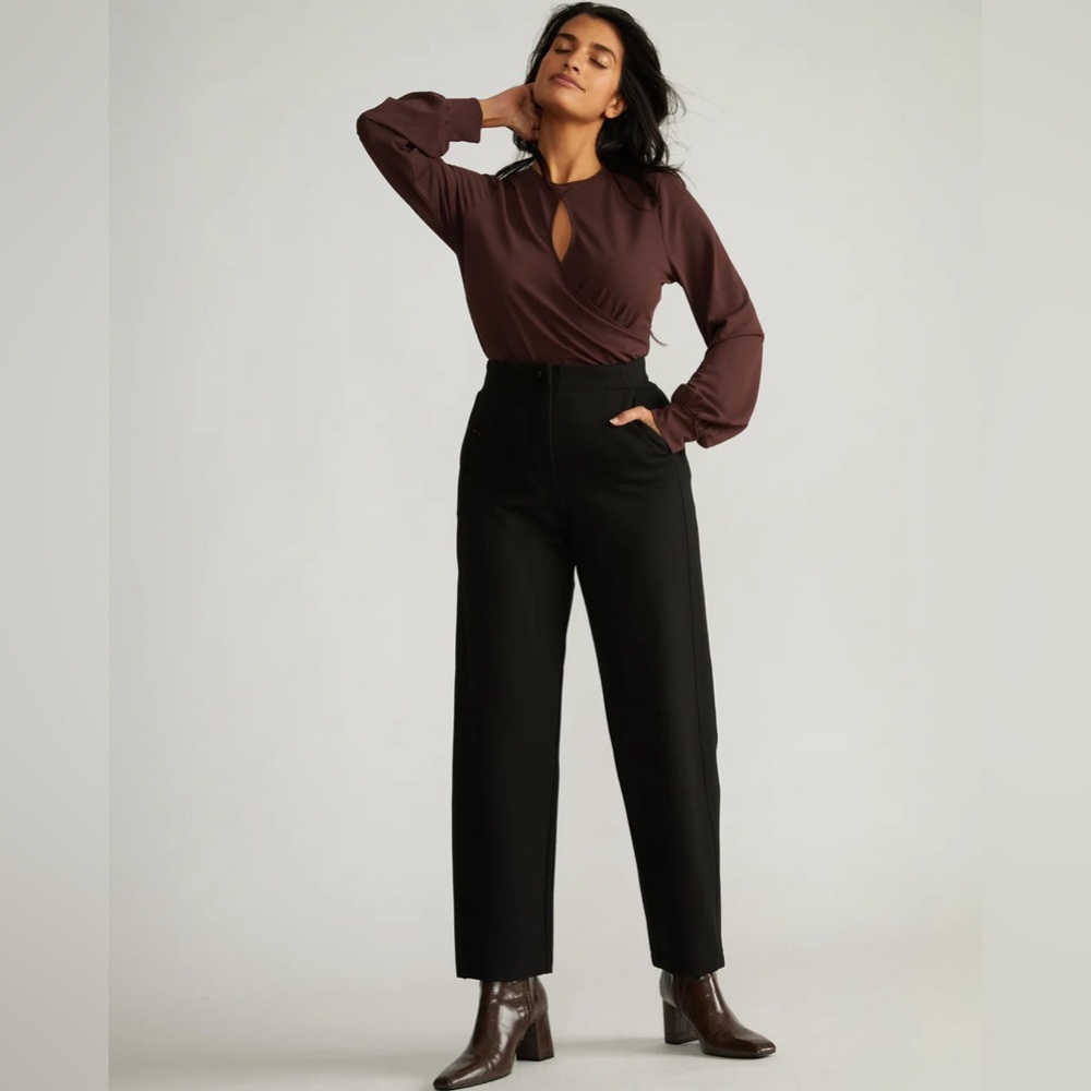 Universal Standard Audrey Tailored Ponte Pants in Blk - NWT size 1X & 3X avail